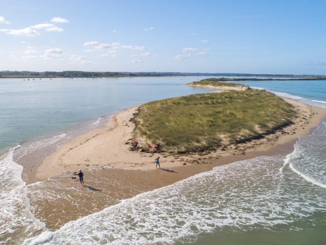 Le Bout du Monde et le havre de la Vanlée vus du ciel