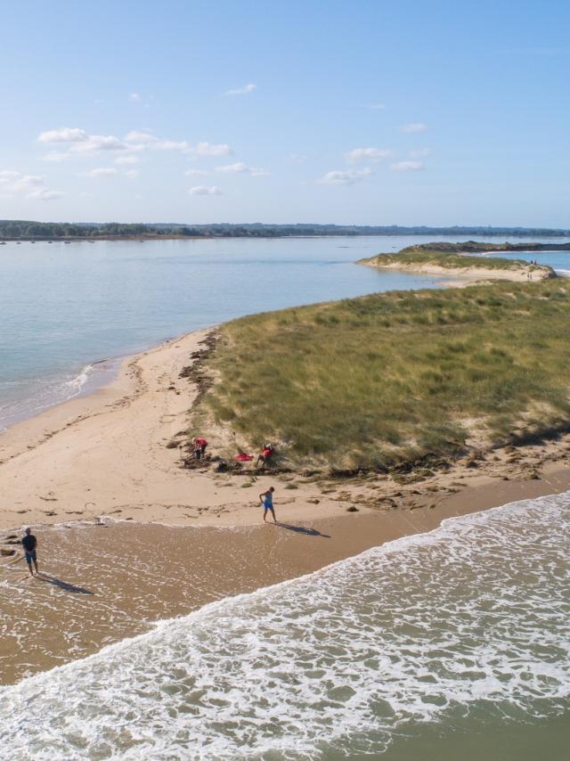 Le Bout du Monde et le havre de la Vanlée vus du ciel