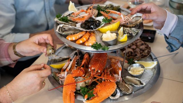 Seafood platter