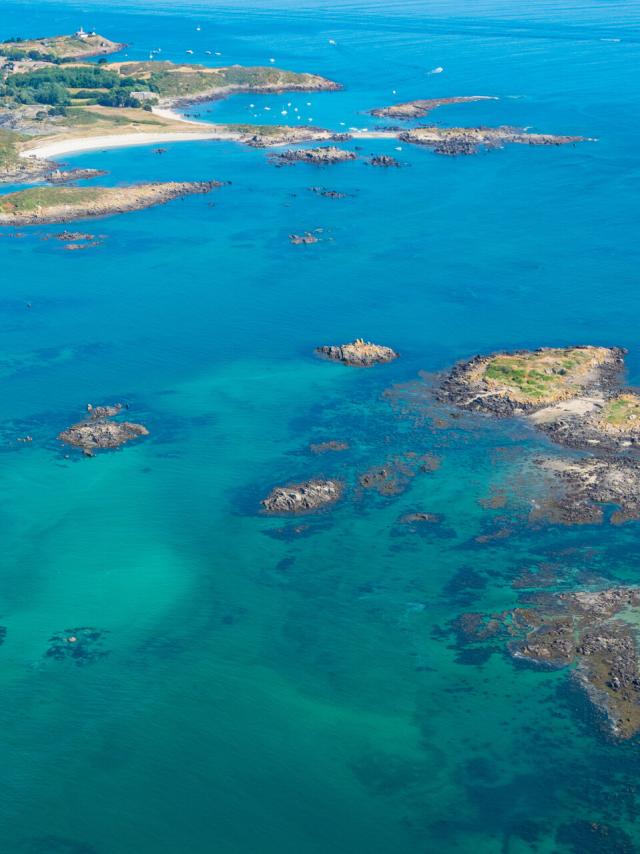 L'archipel de Chausey vu du ciel