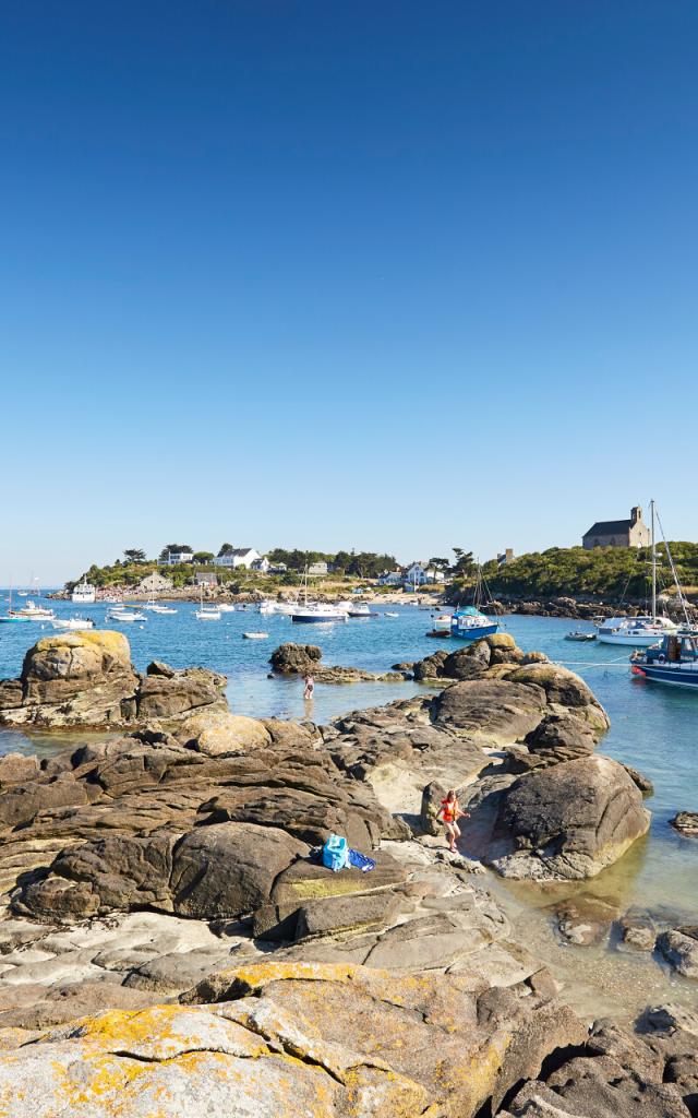 Anse des Blainvillais sur la Grande Île de Chausey