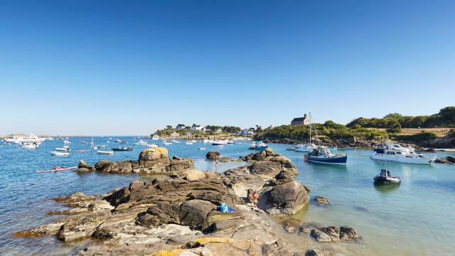 Anse des Blainvillais sur la Grande Île de Chausey