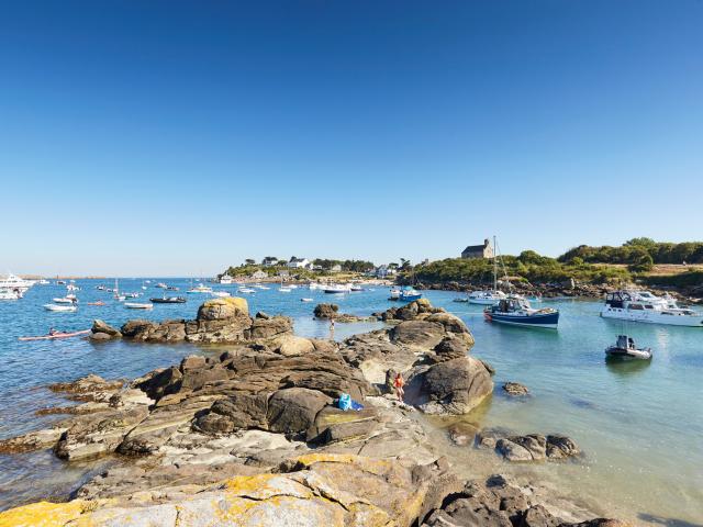 Anse des Blainvillais sur la Grande Île de Chausey