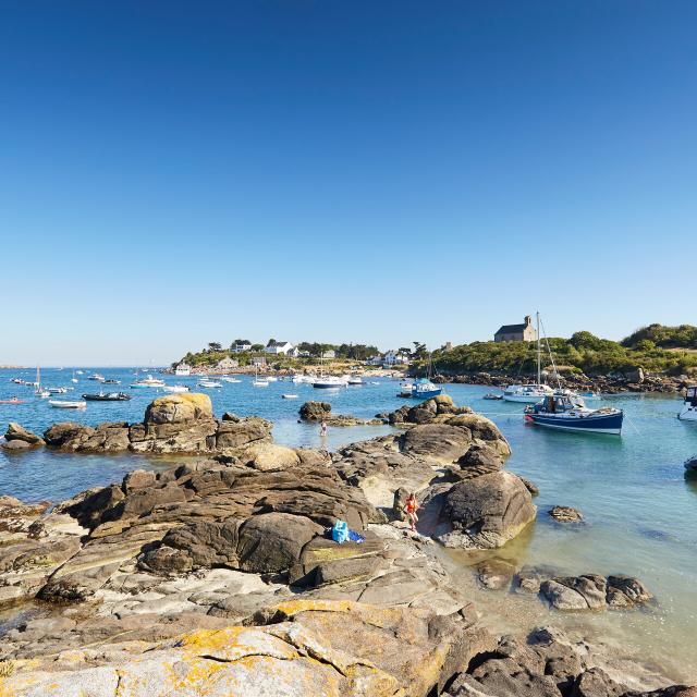 Anse des Blainvillais sur la Grande Île de Chausey