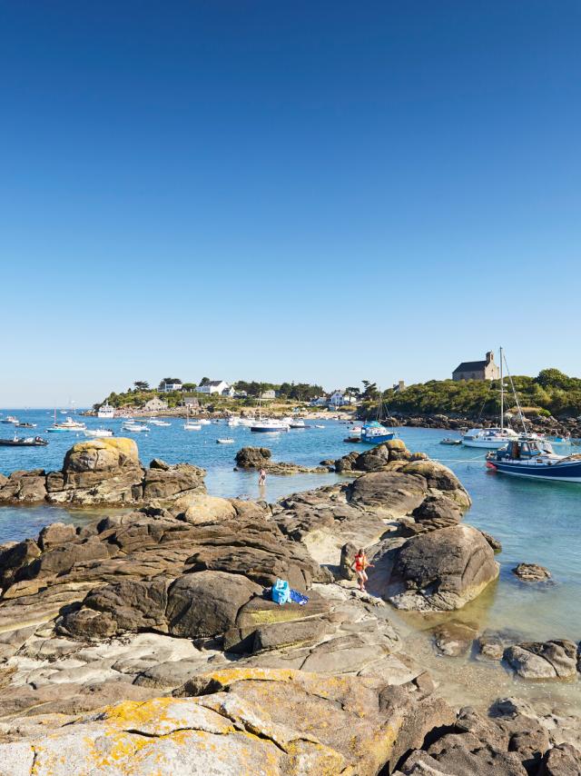 Anse des Blainvillais sur la Grande Île de Chausey