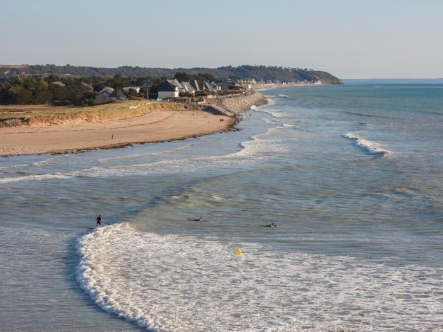 L'embouchure du Thar et la plage de Kairon à Saint-Pair-sur-Mer