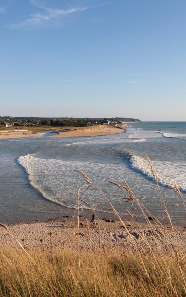 L'embouchure du Thar et la plage de Kairon à Saint-Pair-sur-Mer