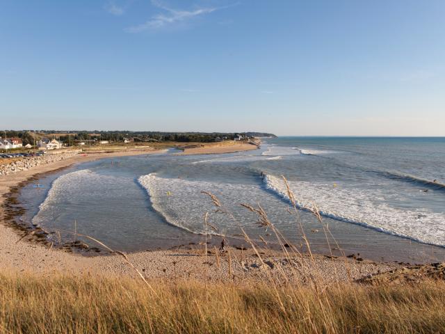 L'embouchure du Thar et la plage de Kairon à Saint-Pair-sur-Mer