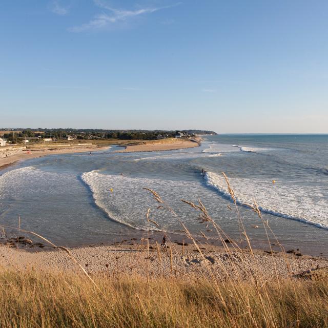 L'embouchure du Thar et la plage de Kairon à Saint-Pair-sur-Mer