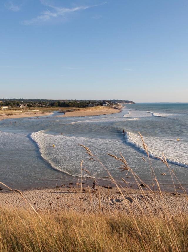 Die Mündung des Thar und der Strand von Kairon in Saint-Pair-sur-Mer