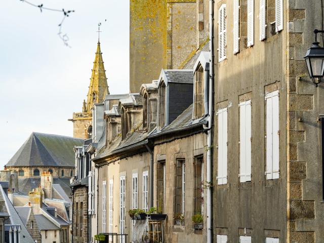 Die Rue Notre-Dame in der Oberstadt von Granville