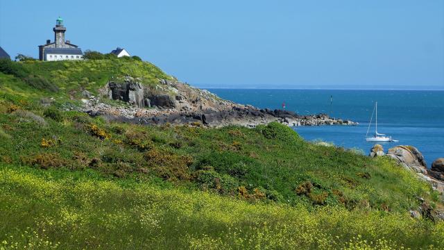 Der Leuchtturm von Chausey und Port Marie, Grande Île