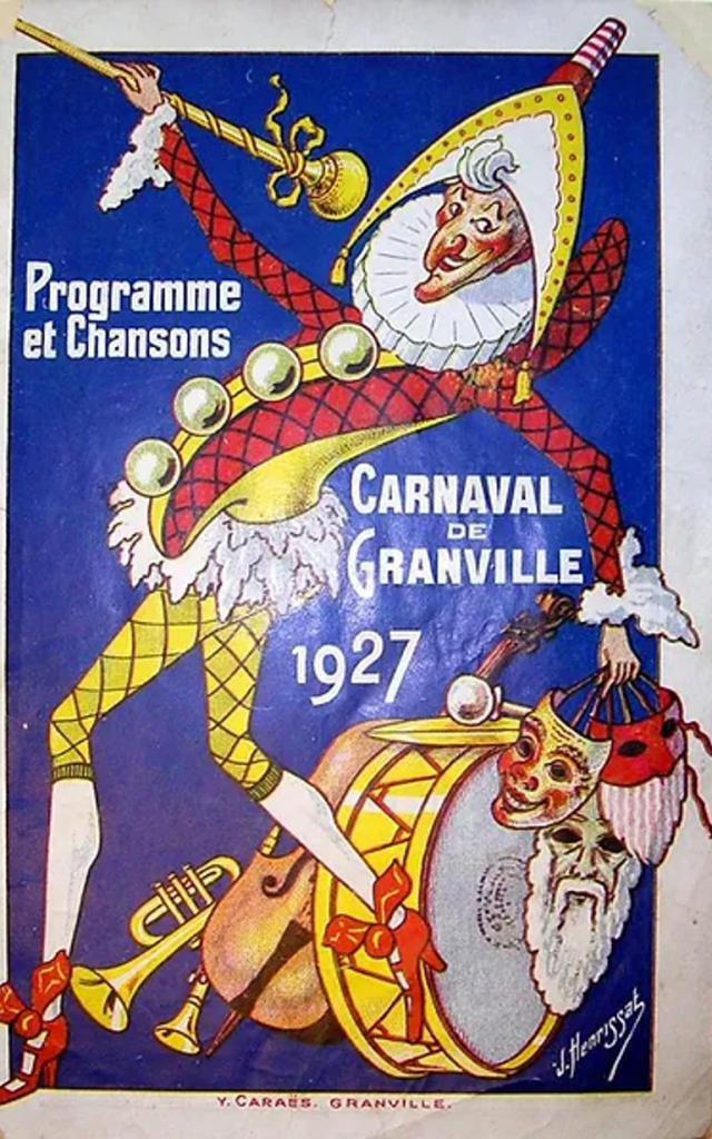 Affiche du Carnaval Granville de 1927