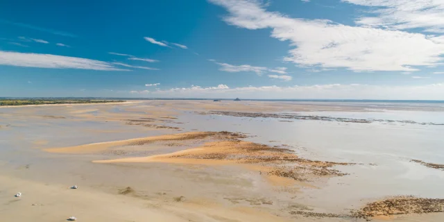 Vue Baie Mont-Saint-Michel depuis La Cabane Vauban A Champeaux