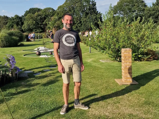 Sylvain Cléraux, gérant du Green Minigolf