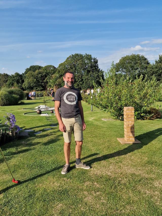 Sylvain Cléraux, gérant du Green Minigolf