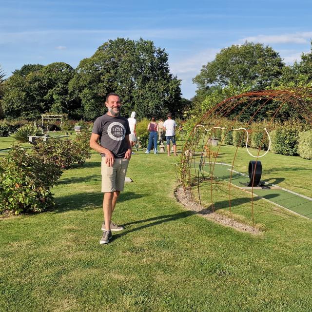 Sylvain Cléraux, gérant du Green Minigolf