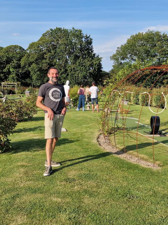 Sylvain Cléraux, gérant du Green Minigolf