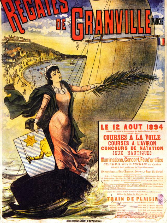 Affiche des Régates de Granville 1894