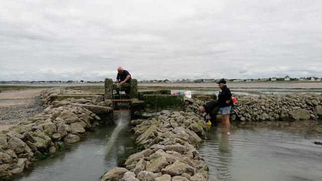 Luc Chatelais sur une pêcherie