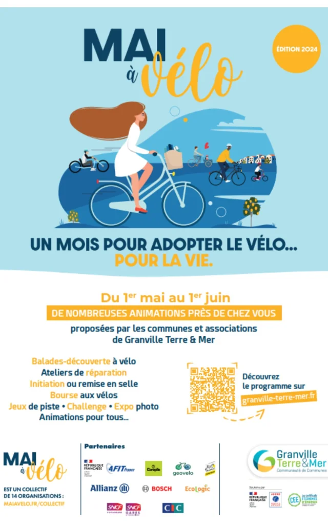 Affiche mai à vélo