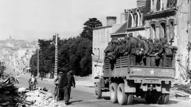 Arrivée des Alliés à Granville