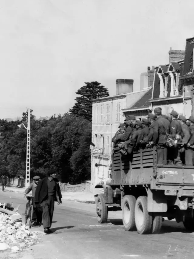 Arrivée des Alliés à Granville