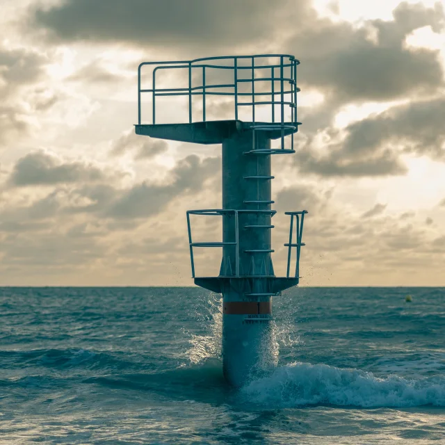 Le plongeoir de Saint-Pair-sur-Mer