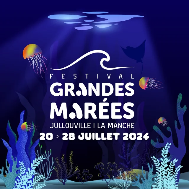 Logo Festival Grandes Marées avec vue sous-marine