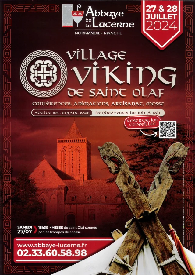 Affiche Village Viking - Abbaye de La Lucerne 2024