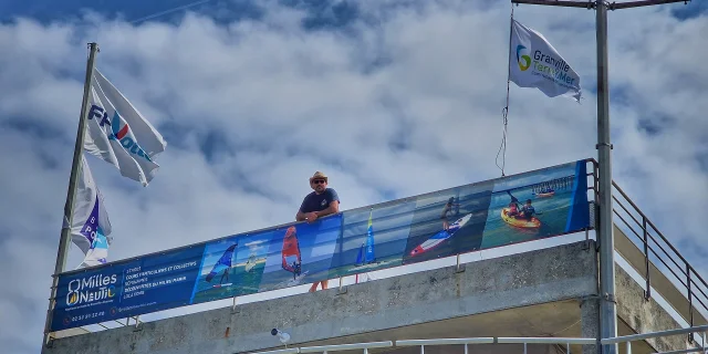 Gaël à la base nautique de Bréville-sur-Mer