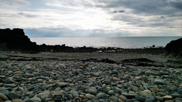 Vallée et port du Lude à Carolles